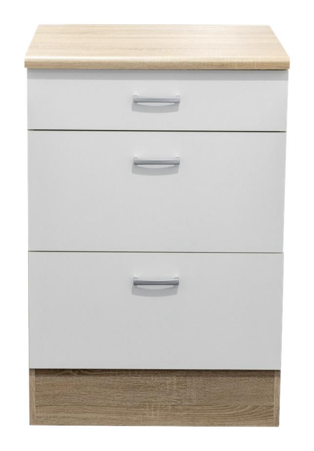 Küchenunterschrank in Weiß