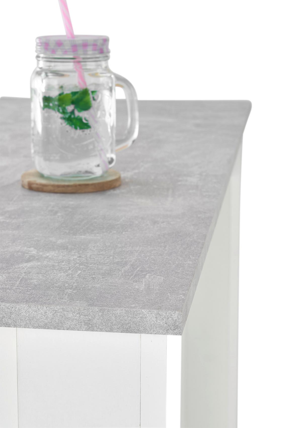 Bartisch Modesto - Weiß/Grau, MODERN, Holzwerkstoff (115/50/103cm) - MID.YOU
