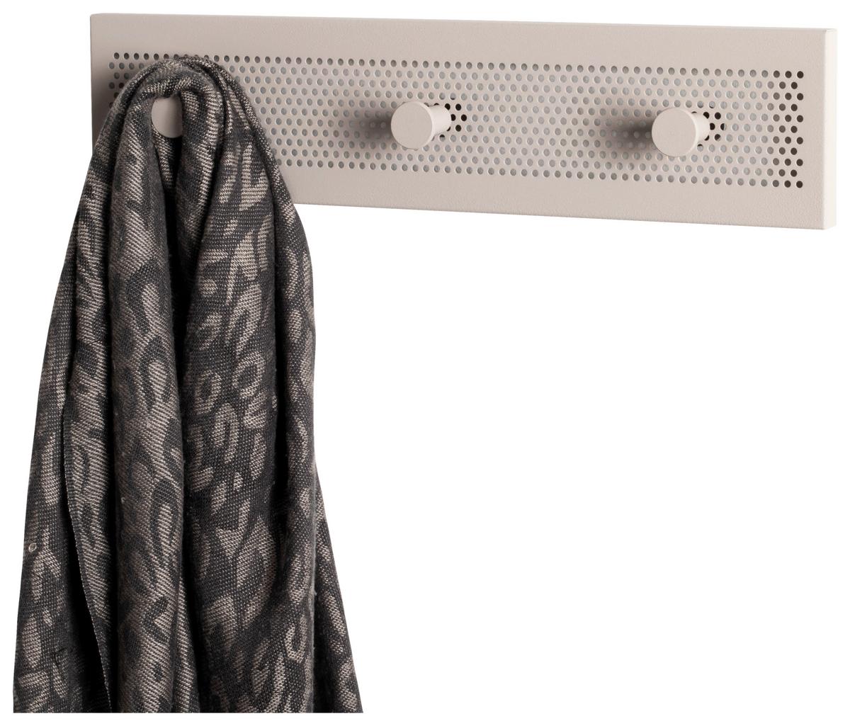 LIŠTA S HÁČIKMI PEDRO 3 - kašmírová, Trend, kov (34/4/8cm)
