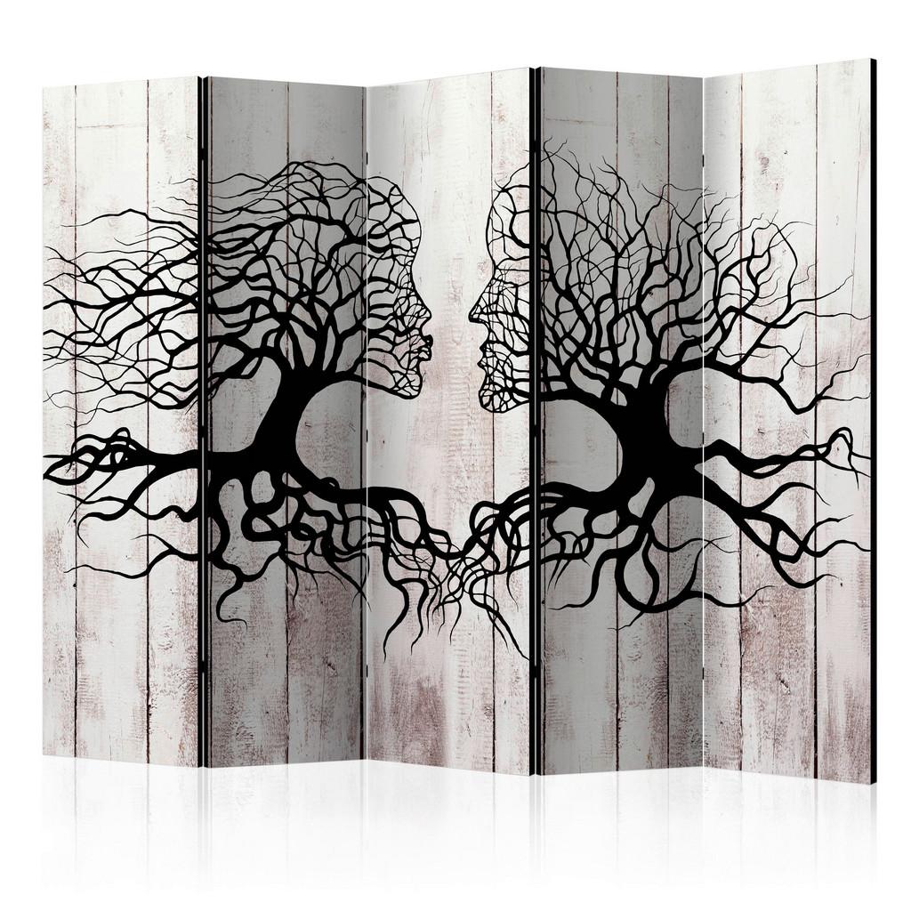 PARAVENT Schwarz Greige B: 225 cm