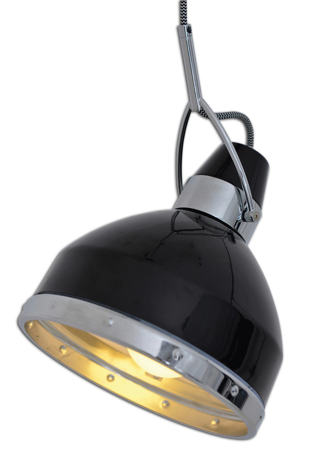 Hängeleuchte Cottage H: 135 Cm 1-Flammig, Kippbar - Schwarz, KONVENTIONELL, Metall (22,8/135cm) - Näve