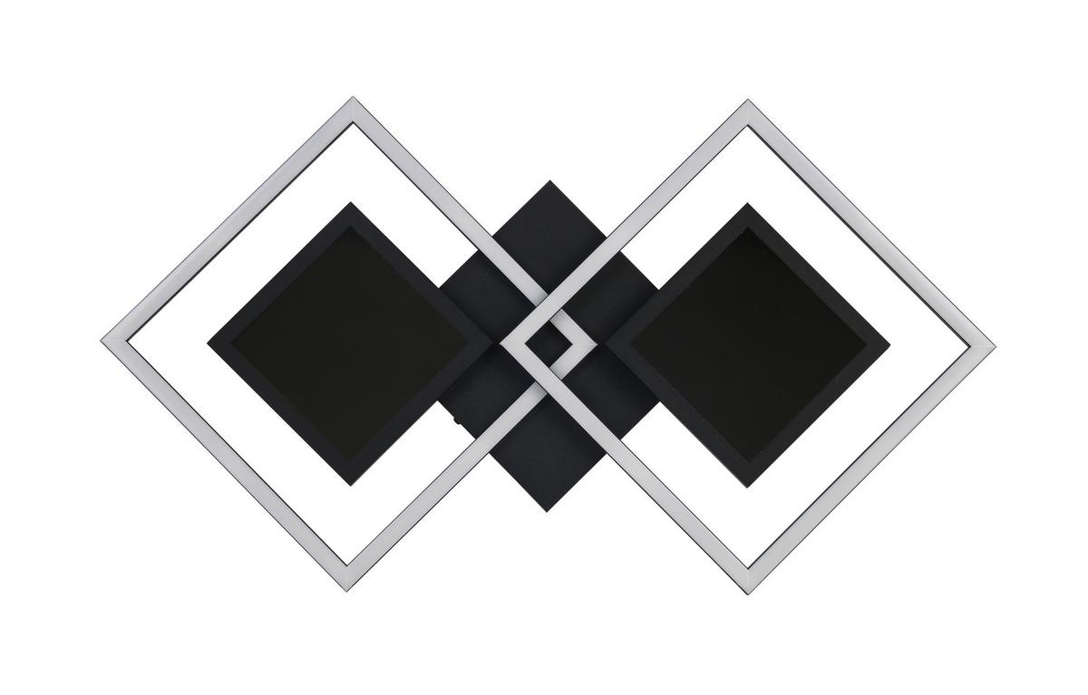 STROPNÉ LED SVIETIDLO PRECEVAL - čierna, kov/plast (41,8/75,3/6,7cm) - Premium Living