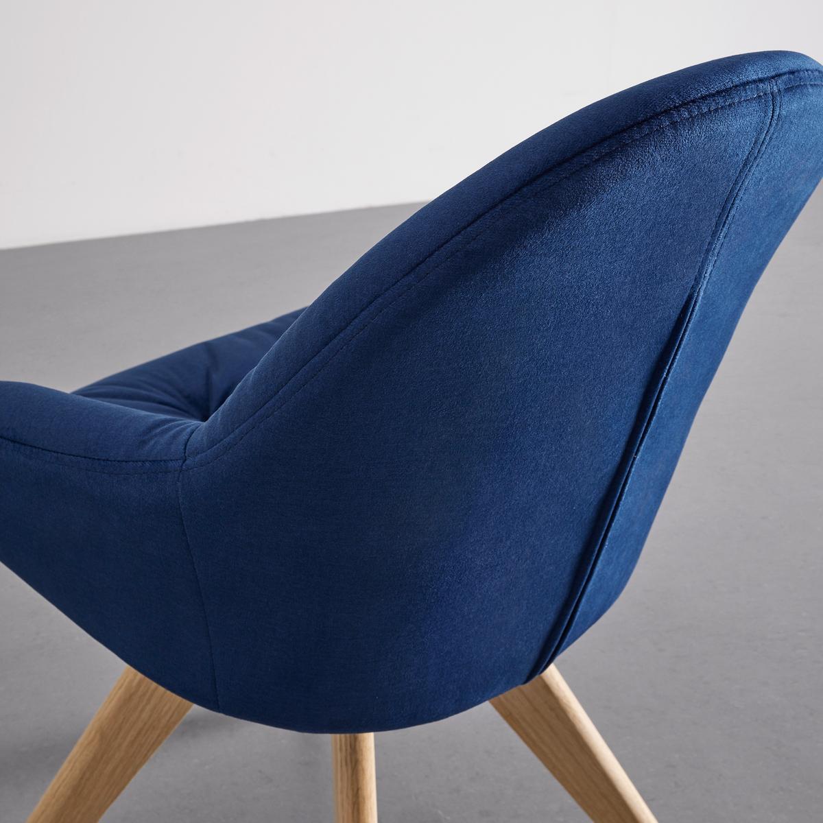 Jedálenská stolička LORE modrá - modrá/prírodná farba, Modern, kov/drevo (59/84/60cm) - Livetastic