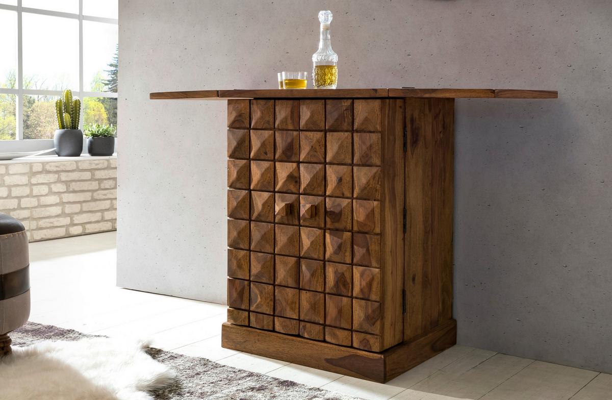 Barschrank Wl1.735 - Sheeshamfarben, Design, Holz (64/91/50cm) - MID.YOU