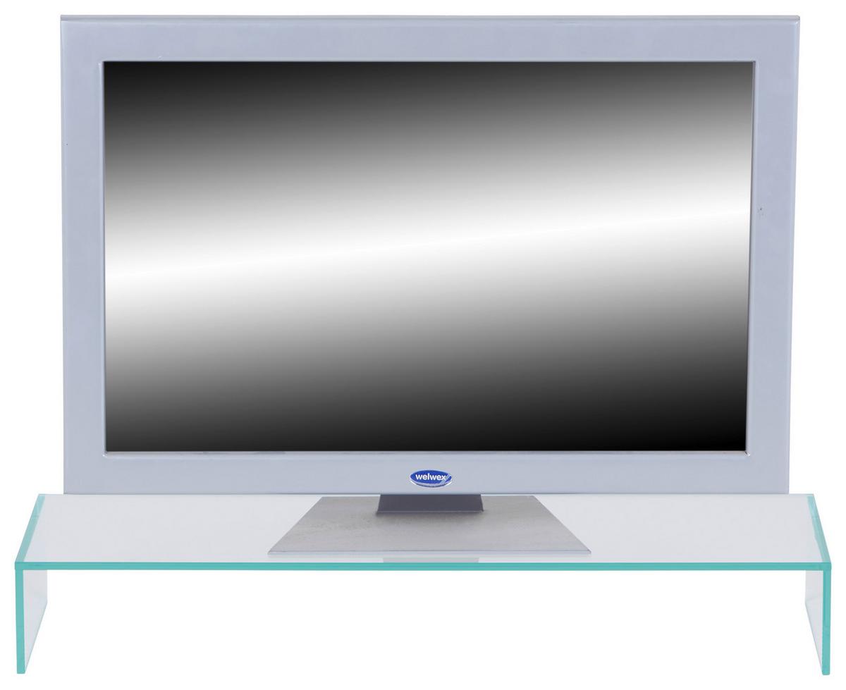 TV-Aufsatz Go 750 Klar - Klar, MODERN, Glas (75/11/25cm)
