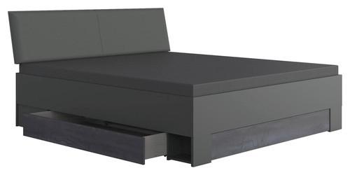 Bett Mit Bettlade 160x200 Kopenhagen Graphitfarben