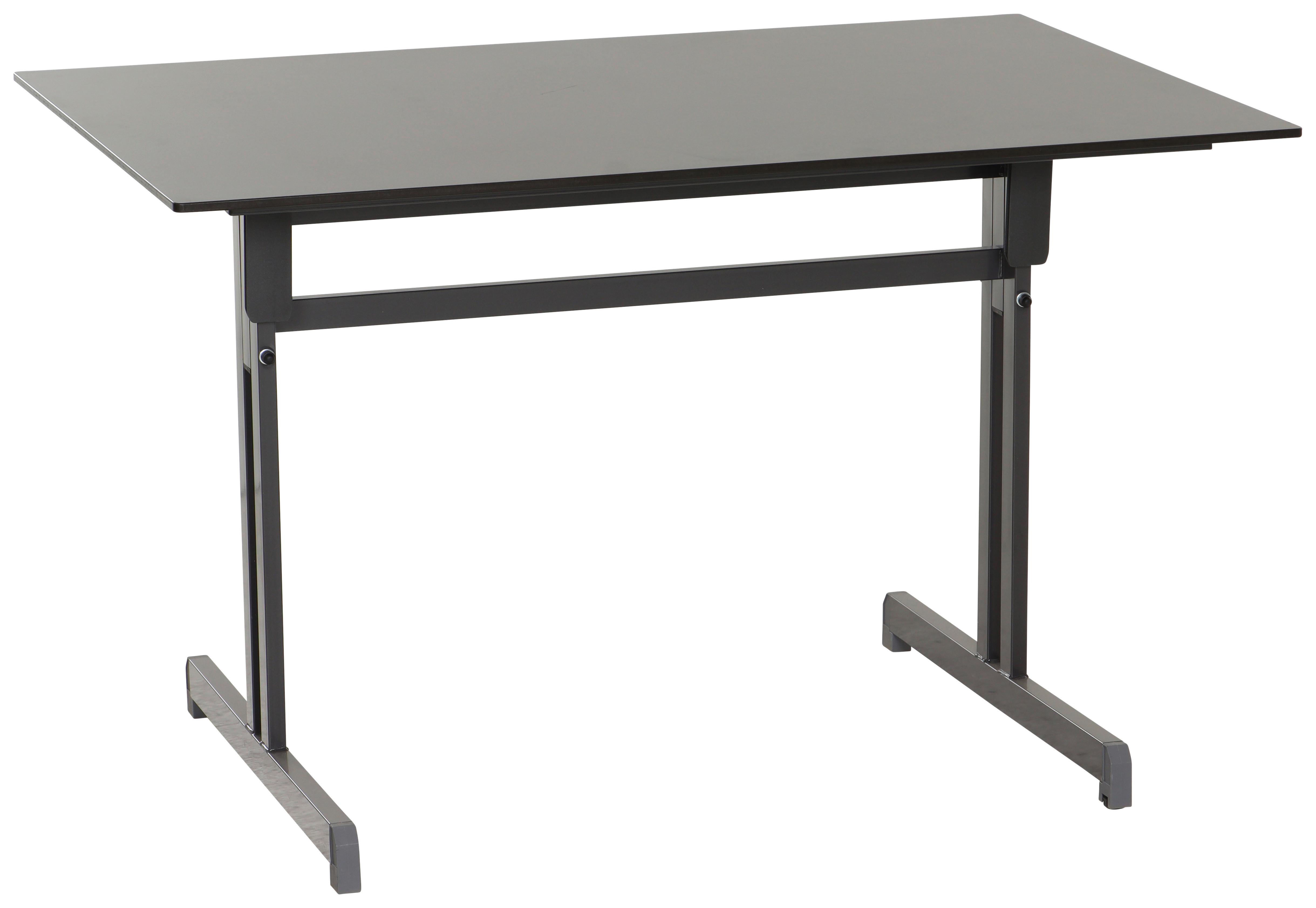Gartentisch Klappbar Stahl L: 120cm - Anthrazit, MODERN, Holzwerkstoff/Metall (120/80/71cm) - Gardenson