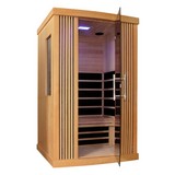 Infrarotkabine Polaris - Naturfarben, MODERN, Holz (120/200/109cm)