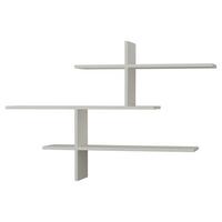 Wandregal Leo Regal - Weiß, Design, Holzwerkstoff (123/81/22cm) - Livetastic