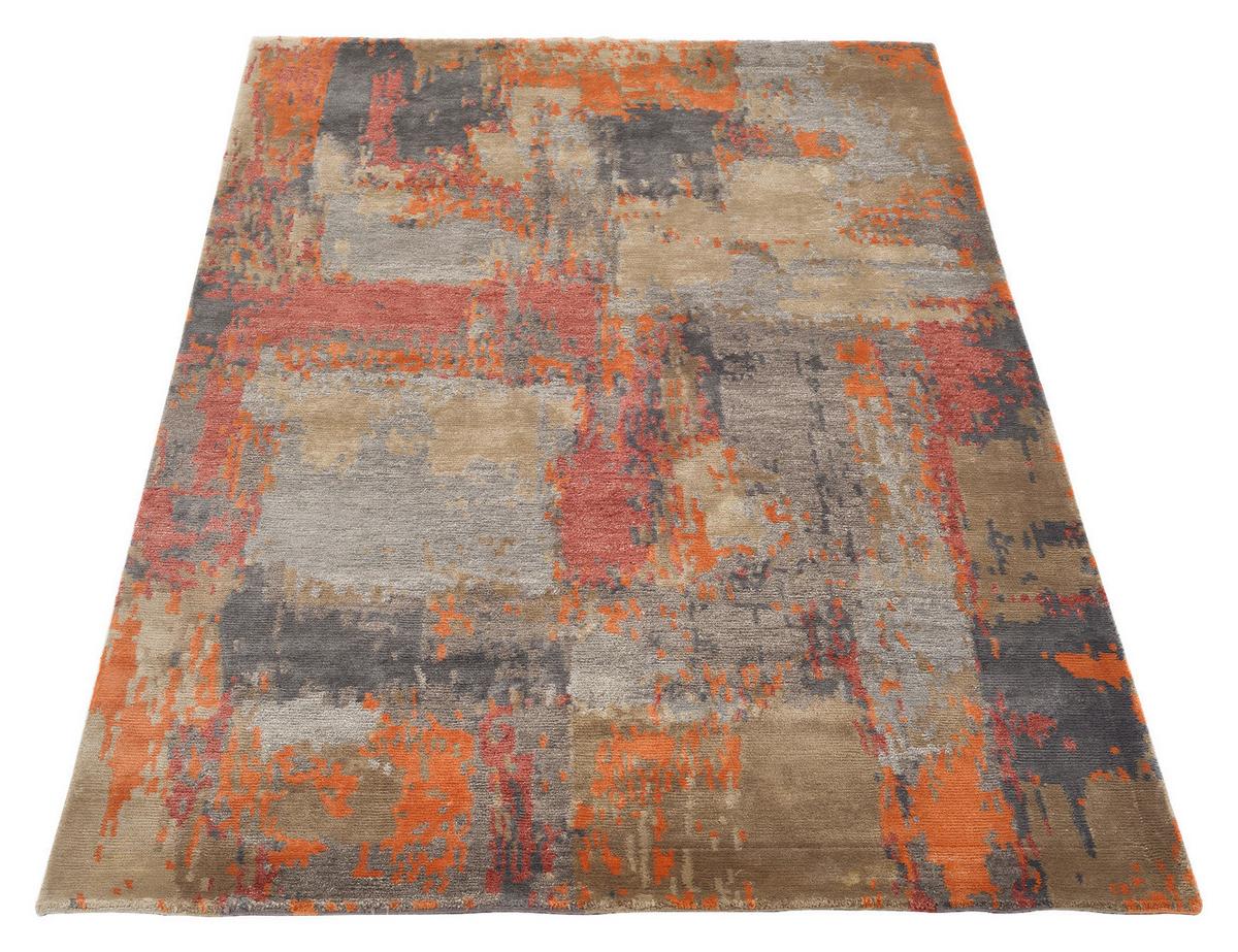 Orientalischer Webteppich Bunt Angeles 70x140 cm - Beige/Orange, Design, Textil (70/140cm) - Musterring