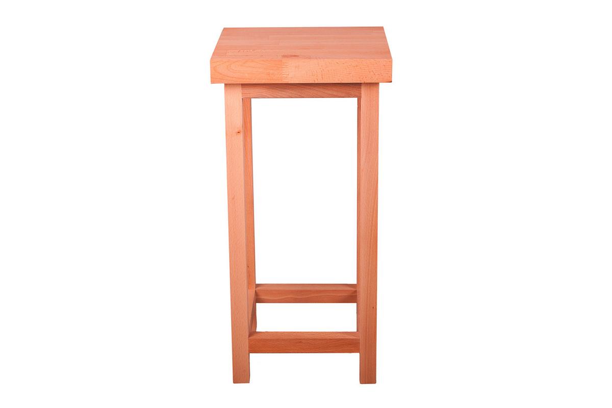 Gartenhocker Marco Echtholz Kernbuche Wetterfest - Kernbuche, Basics, Holz (30/60/30cm) - Gardenson