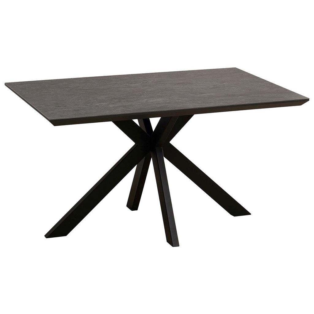 Esstisch Steve 140x90 cm Schwarz