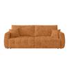 2-sitzer-sofa Bali Mit Schlaffunktion & Bettkasten - Terracotta/Schwarz, MODERN, Holz/Textil (245/74-90/104cm) - Luca Bessoni