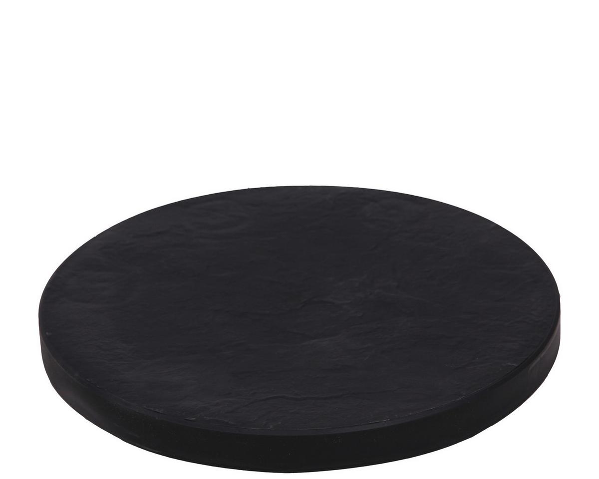 Pflanzenroller Kunststoff Anthrazit Ø 30 cm - Anthrazit, Basics, Kunststoff (30/5/30cm)