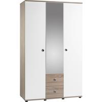 Skříň WIKI š. 115, dekor dub Sonoma/biela - bílá/Sonoma dub, Konvenční, kompozitní dřevo/plast (115/190/52cm) - MID.YOU