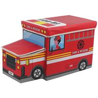 Aufbewahrungsbox Sam - Rot, KONVENTIONELL, Karton/Textil (55/25/32cm) - BUNINO