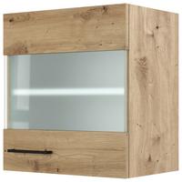 HORNÁ KUCHYNSKÁ SKRINKA CARA HGH 50 - čierna/dub artisan, Konventionell, kov/kompozitné drevo (50/54,8/32cm) - FlexWell