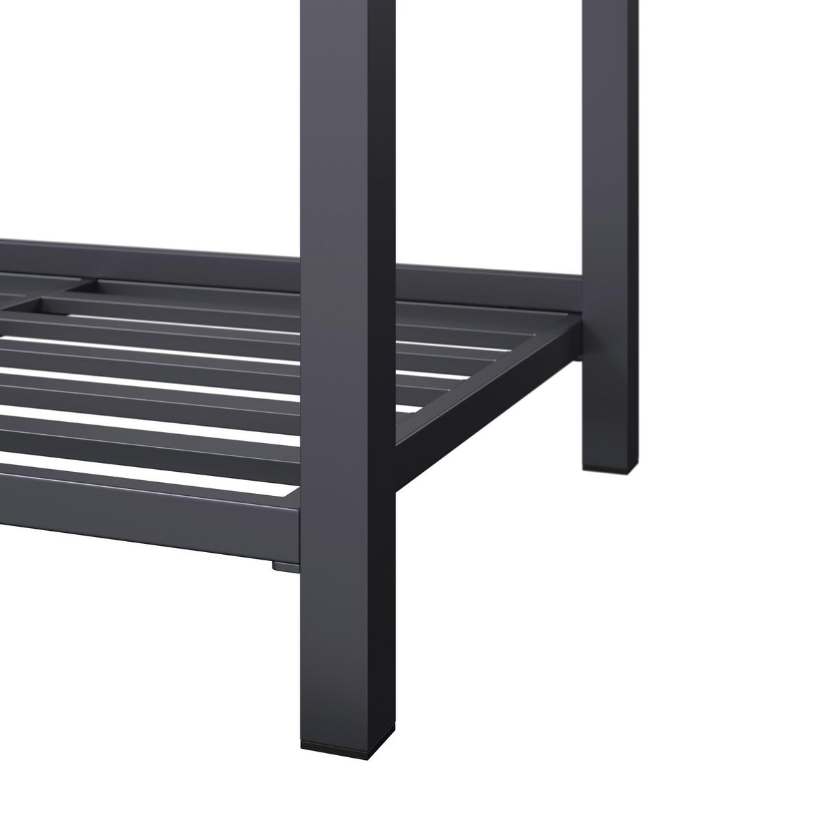 Outdoorküche Bern - Anthrazit/Naturfarben, Basics, Kunststoff/Metall (110/90/61cm) - Beldano