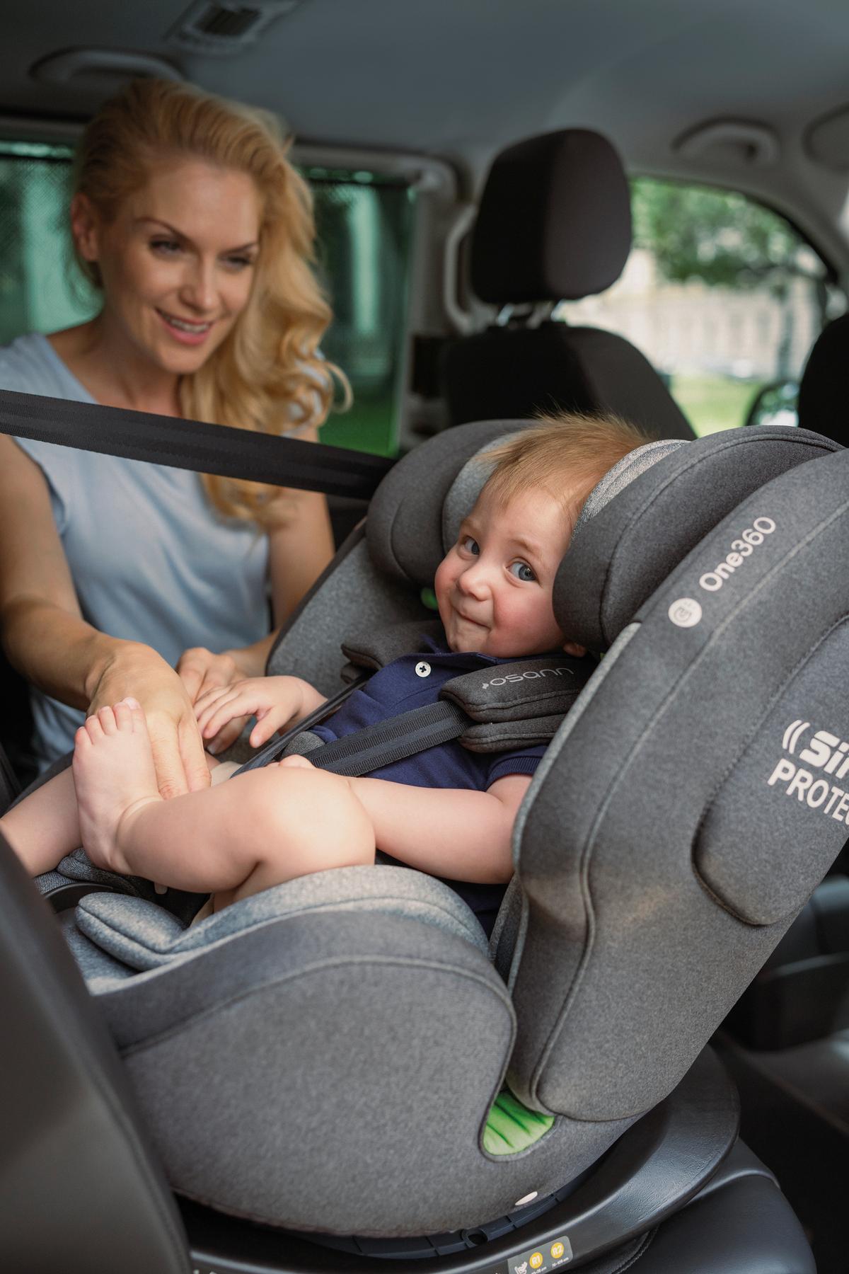 Reboarder-kindersitz One360 S - Schwarz, Basics, Kunststoff/Textil (43/58/48cm) - Osann