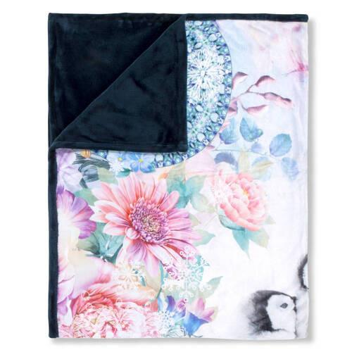 Plaid Rachna Grau Birnbaumfarben 130x160 Cm - Hellgrau/Birnbaumfarben, Trend, Textil (130/160cm)