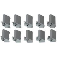 Türdämpfer Zubehör Grau 10-Teilig - Grau, Kunststoff (5/3/4cm) - Rauch Möbel