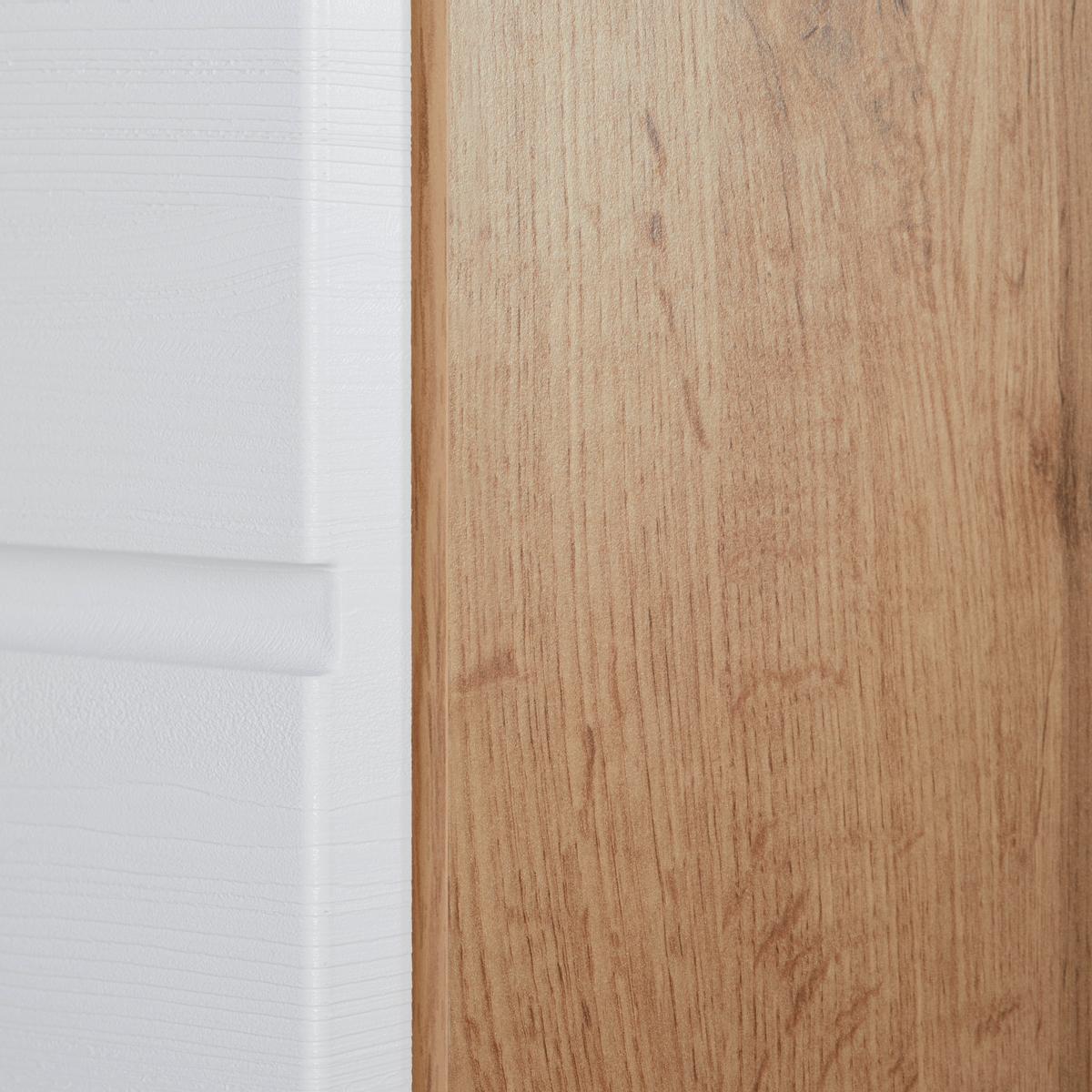 Botník FUNNY bílá/barva dubu - bílá/barvy dubu, Konvenční (126/104/40cm) - Mömax