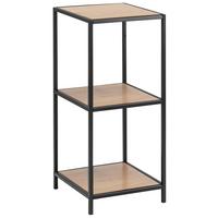 Regalelement, 2 offene Fächer Seaford -Trend- 35 cm Eichef. - Eichefarben/Schwarz, Trend, Holzwerkstoff (35,0/82,5/37,0cm) - MID.YOU