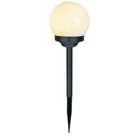 Solarleuchte Amila - Schwarz/Weiß, Basics, Kunststoff (10/38,5cm) - Ondega