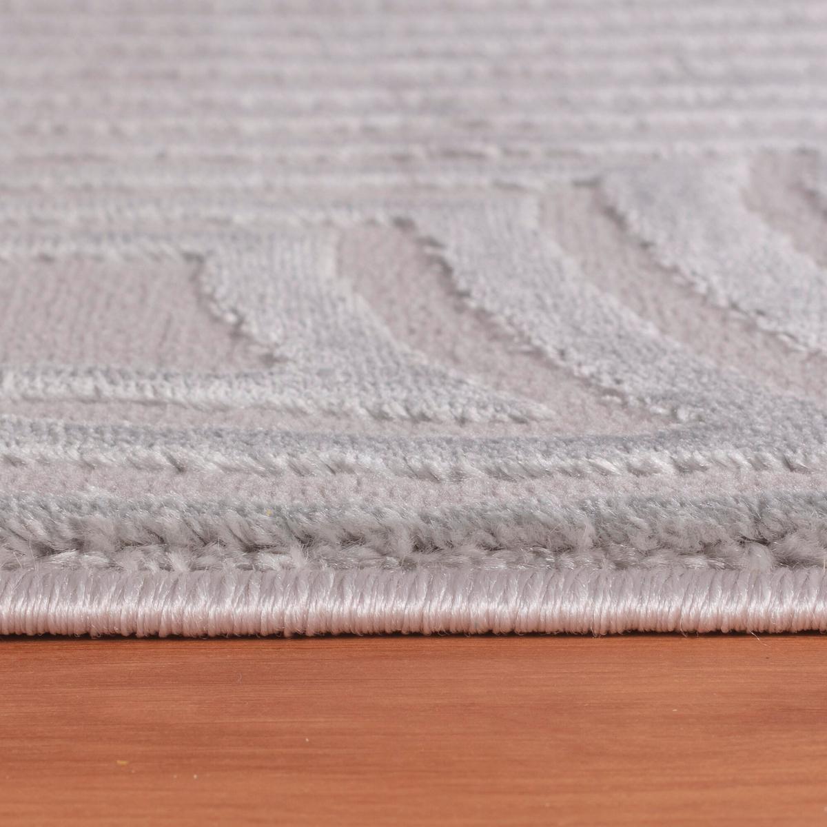 Webteppich Sahara - Silberfarben, Design, Textil (80/150cm) - Novel