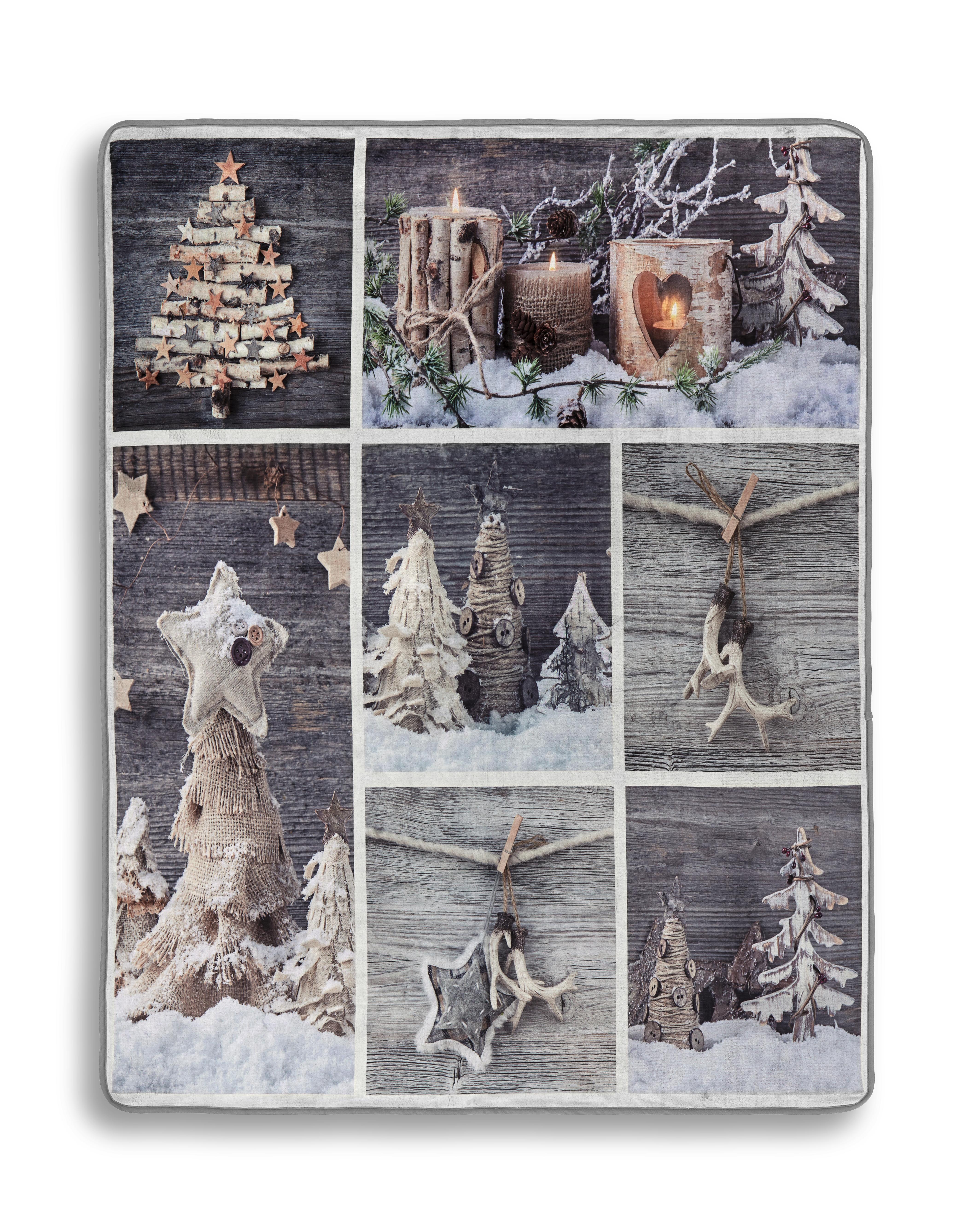 Takaró Elea - Bézs/Piros, modern, Textil (130/170cm) - Luca Bessoni