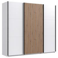 SKRIŇA S POS. DVER. – HOR.VED ANDORRA - čierna/biela, Konventionell, kov/kompozitné drevo (250/218/65cm)