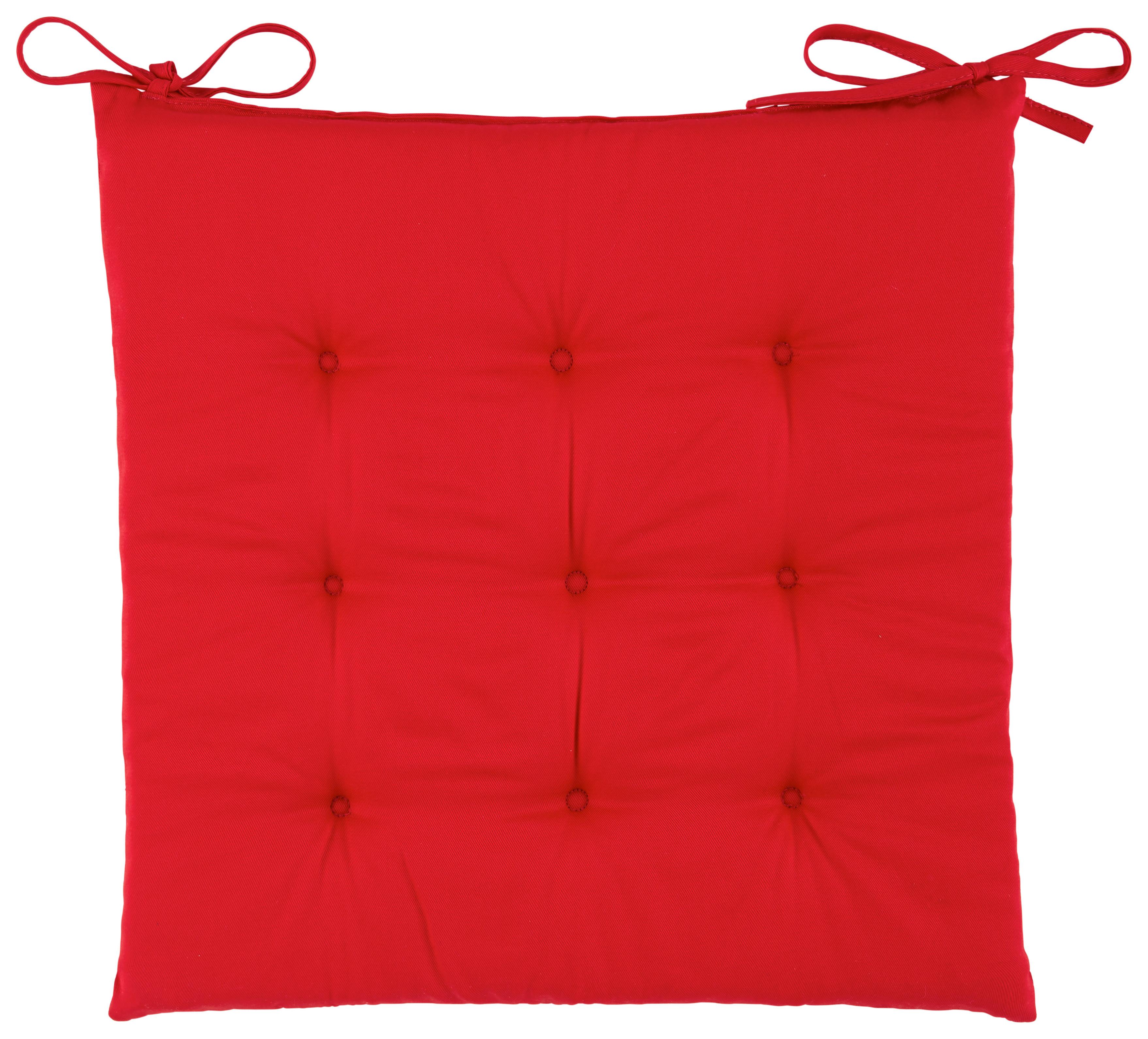 PODSEDÁK Lola, 40/40/4cm, červená - červená, Konvenční (40/40/4cm) - Mömax