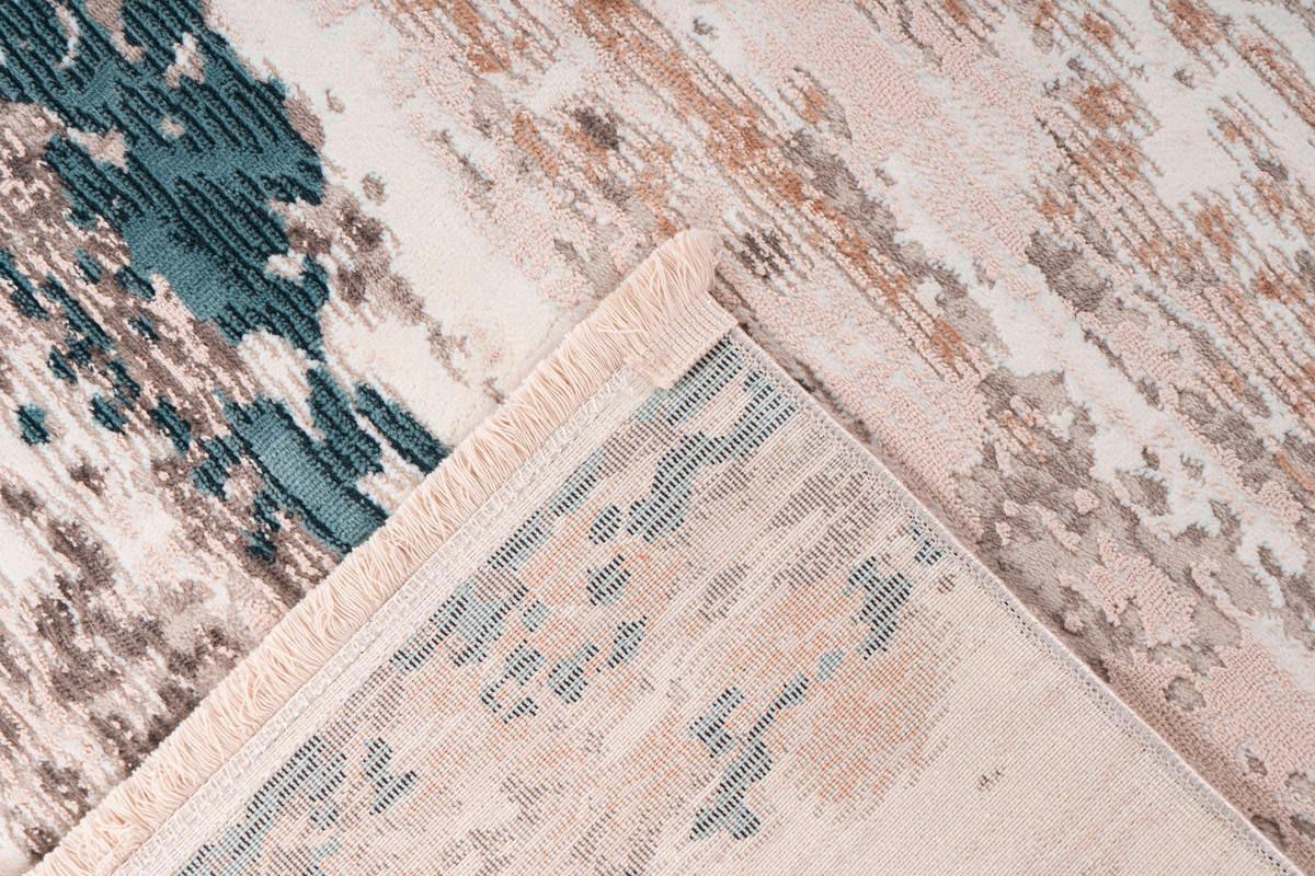 Webteppich Blau/Grau Akropolis 200x300 cm - Blau/Grau, Design, Textil (200/300cm) - Kayoom