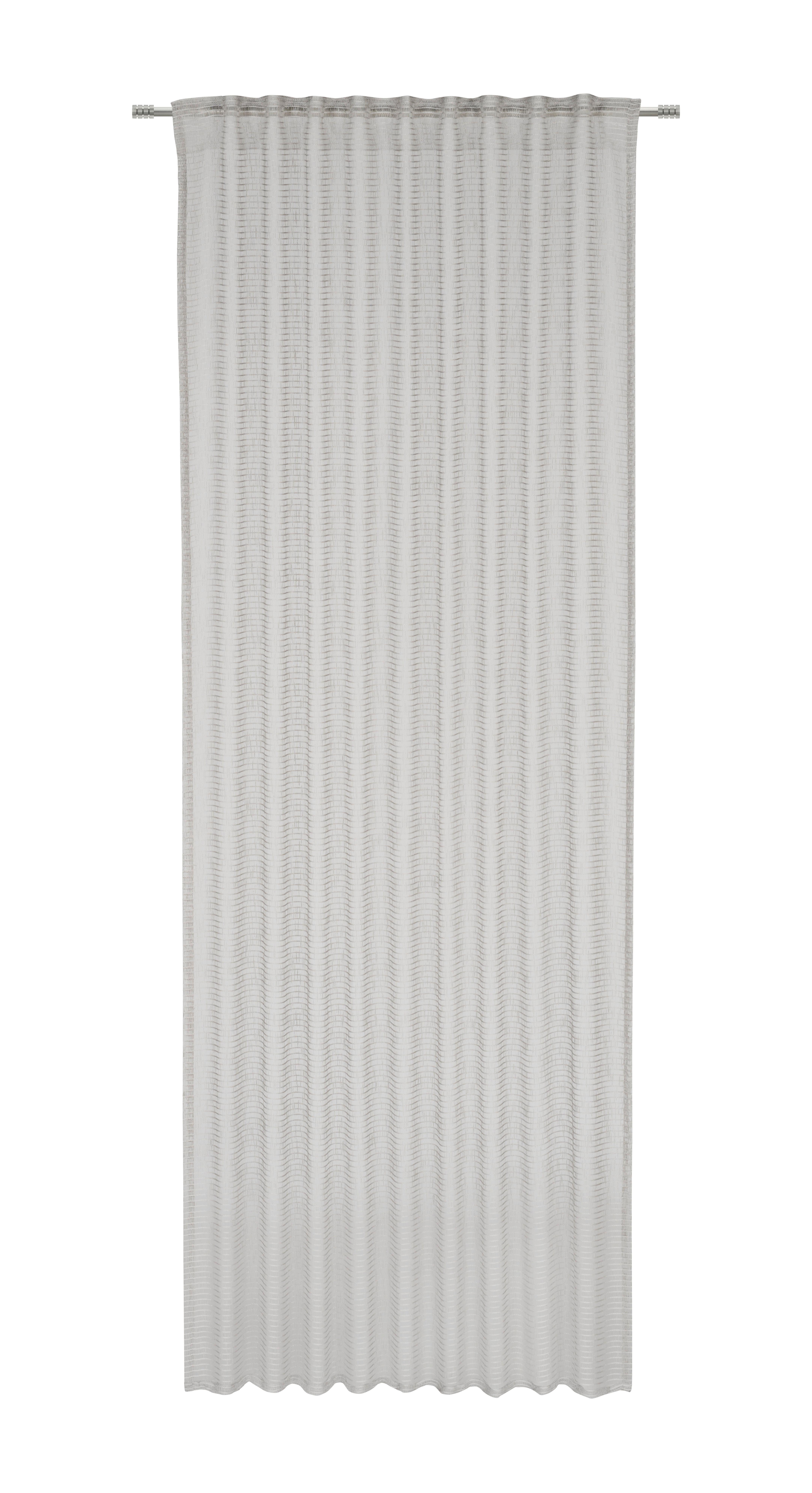 HOTOVÝ ZÁVES Luka, sivá ca. 135x245cm - sivá, Konventionell, textil (135/245cm) - Premium Living