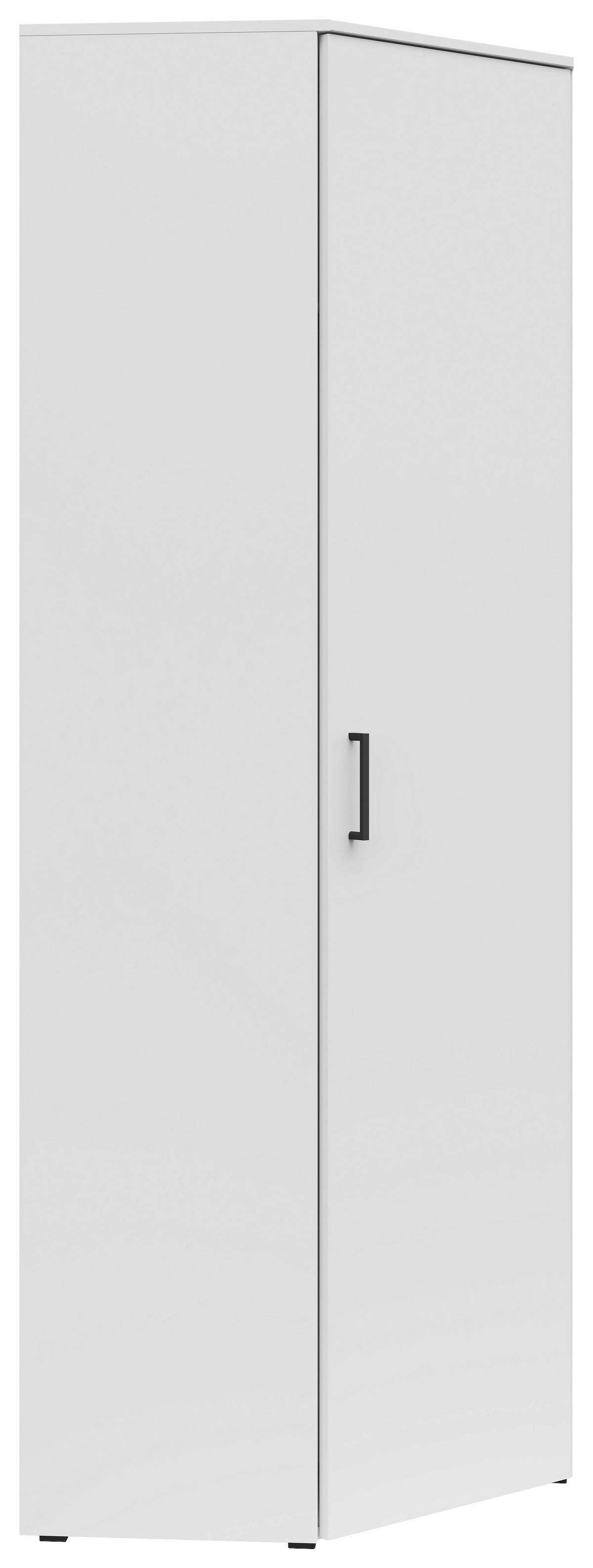 Eckschrank Multi Weiß 71,5 X 195 X 40 cm - Weiß, MODERN, Holzwerkstoff (101/195/79cm)