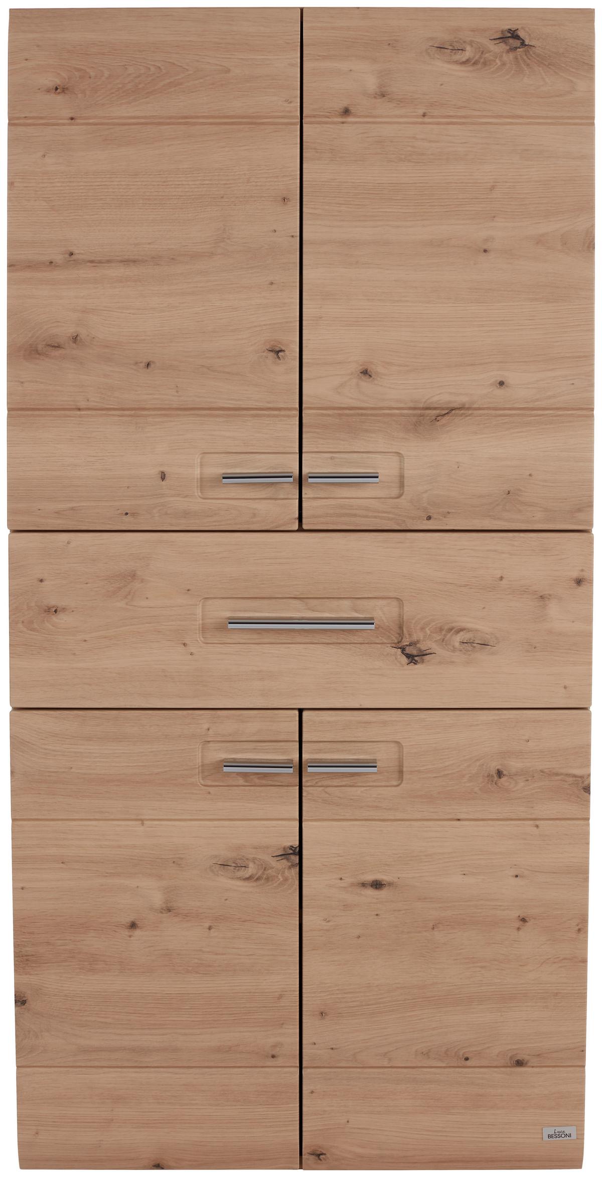 Badezimmer Avensis Eiche Dekor B: 170 cm - Eichefarben, MODERN, Holzwerkstoff (170/144/45cm) - Luca Bessoni