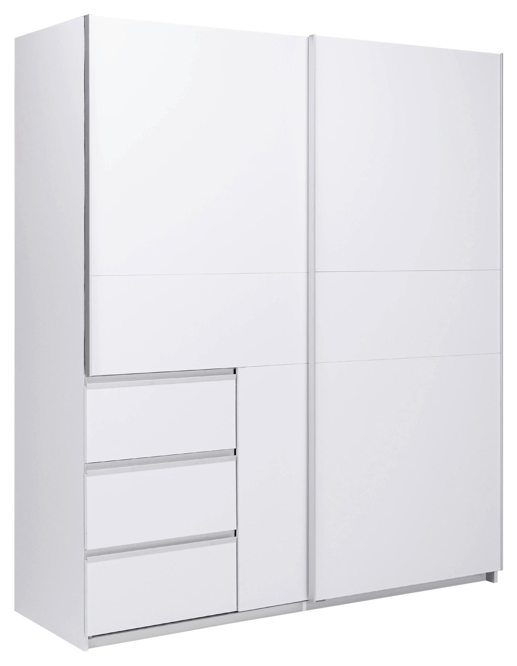 SCHIEBETÜRENSCHRANK Wilma Weiß B: 175cm - Weiß, MODERN, Holzwerkstoff (175/210/61,5cm) - P & B