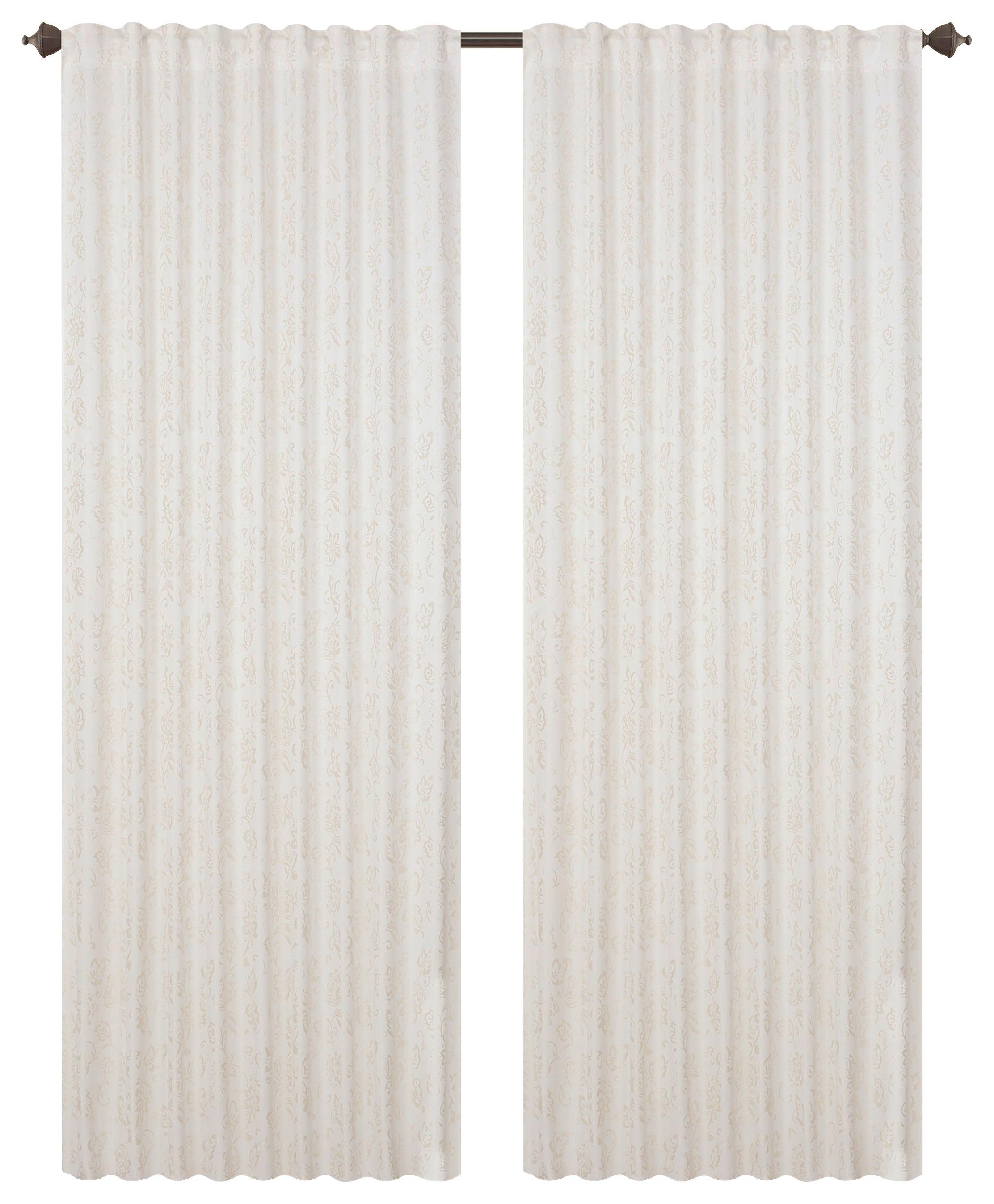 Fertigvorhang Charlotte - Champagner, ROMANTIK / LANDHAUS, Textil (140/245cm) - James Wood