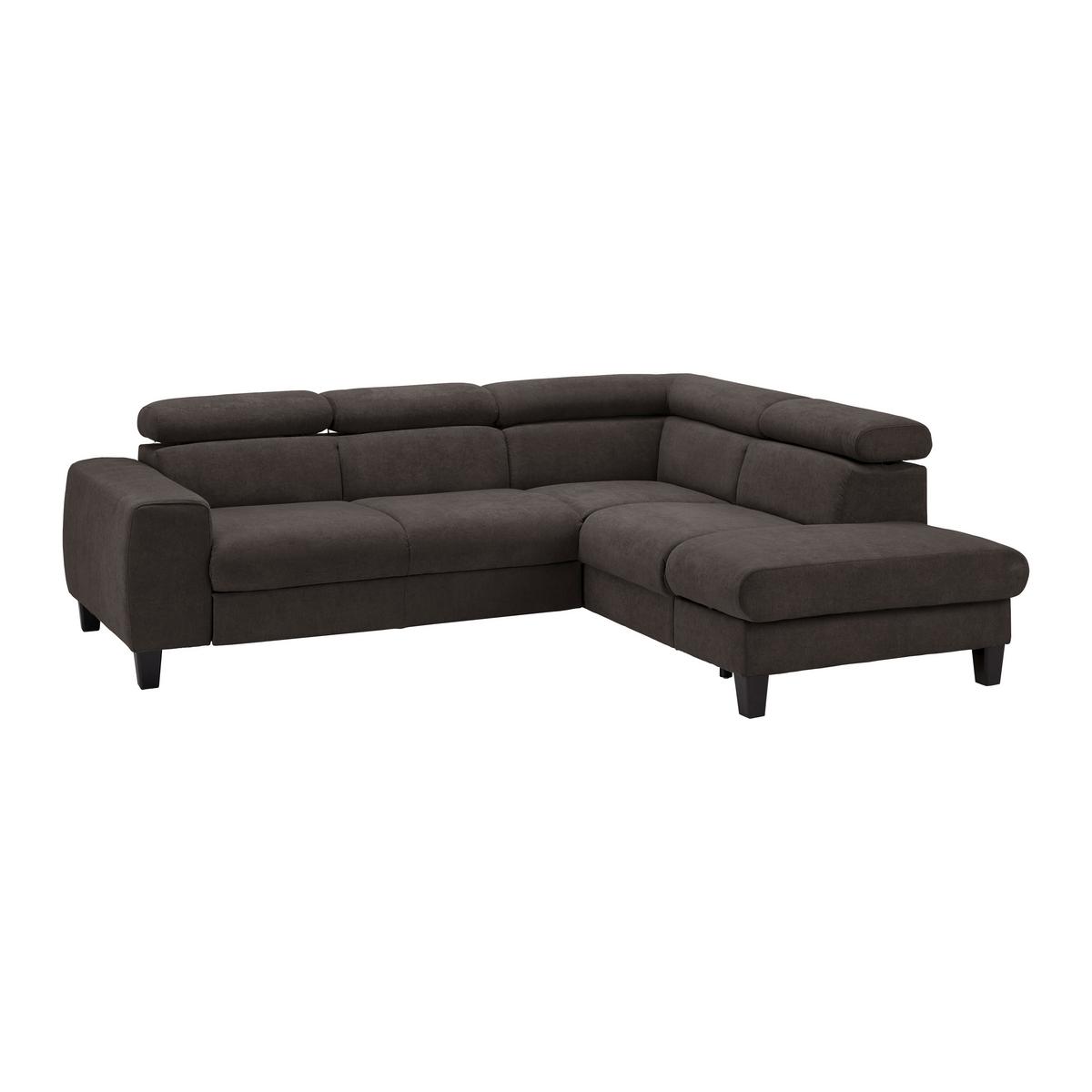 Sedací souprava Malibu šedohnědá - šedavě hnědá, Moderní, dřevo/textil (249/88/207cm) - Bessagi Home