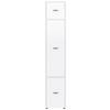 Kleiderschrank Kivo Weiß, B: 45 Cm - Weiß, Basics, Holzwerkstoff (45/239,40/52,1cm)