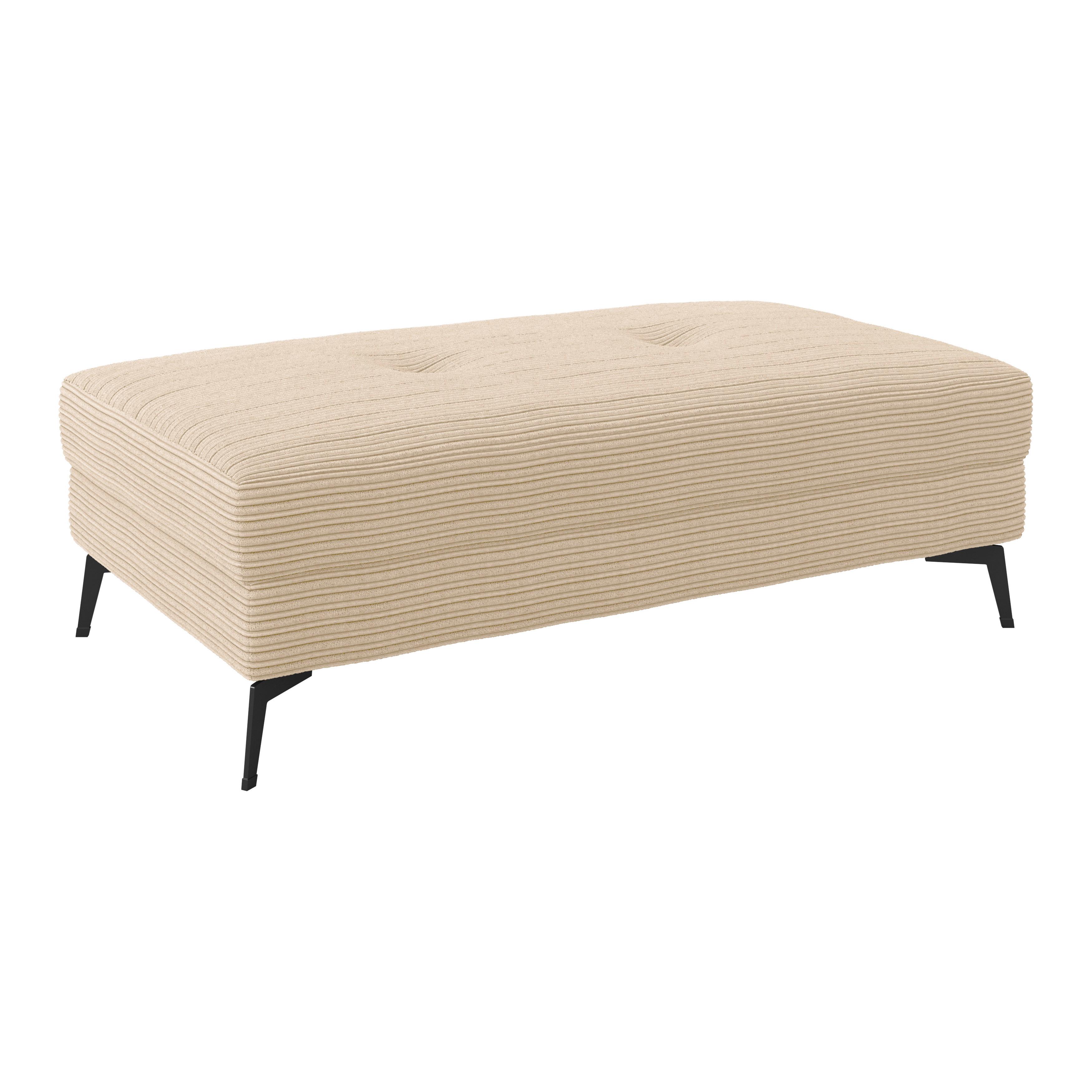 Hocker Zero Creme 140x80 cm - Creme, Trend, Textil (140/80cm)