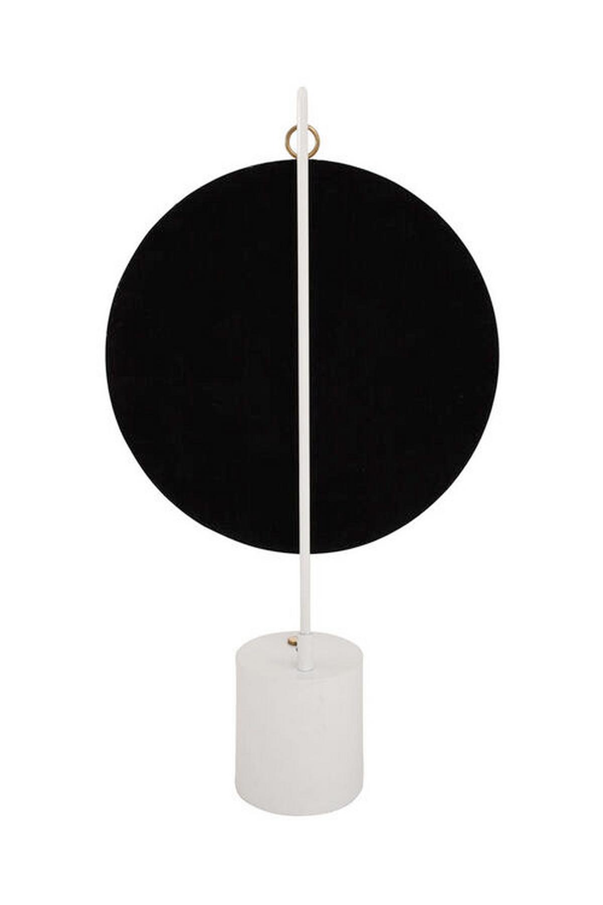 Tischspiegel Eleganca H: 75 Cm Metallrahmen Weiß/goldfarben - Goldfarben/Weiß, LIFESTYLE, Glas/Metall (41/75/14cm) - Kayoom