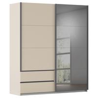 Šatníková skriňa ELARA - sivá/biela, Konventionell, kompozitné drevo (181/210/62cm) - Premium Living