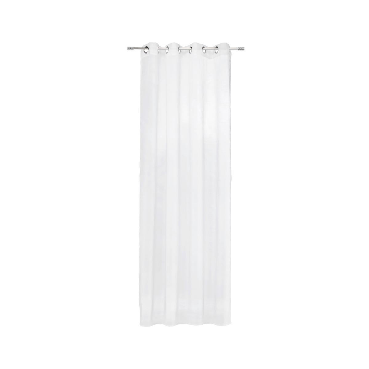 ZÁVĚS S OČKY Dolly, 140/245 cm - bílá, textil (140/245cm) - Modern Living