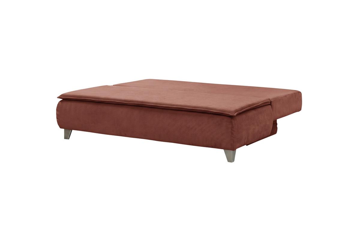 Boxspringová pohovka MONA LUX, červenohnědý manšestr - červenohnědá, Moderní, textil (208/100/106cm) - Mömax