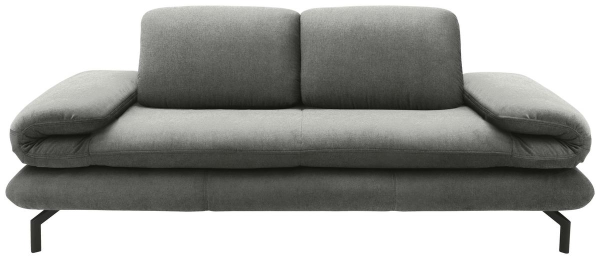 2-sitzer-sofa Grau - Schwarz/Grau, Design, Textil (204 (264)/83 (110)/98cm) - LOOKS by W.Joop