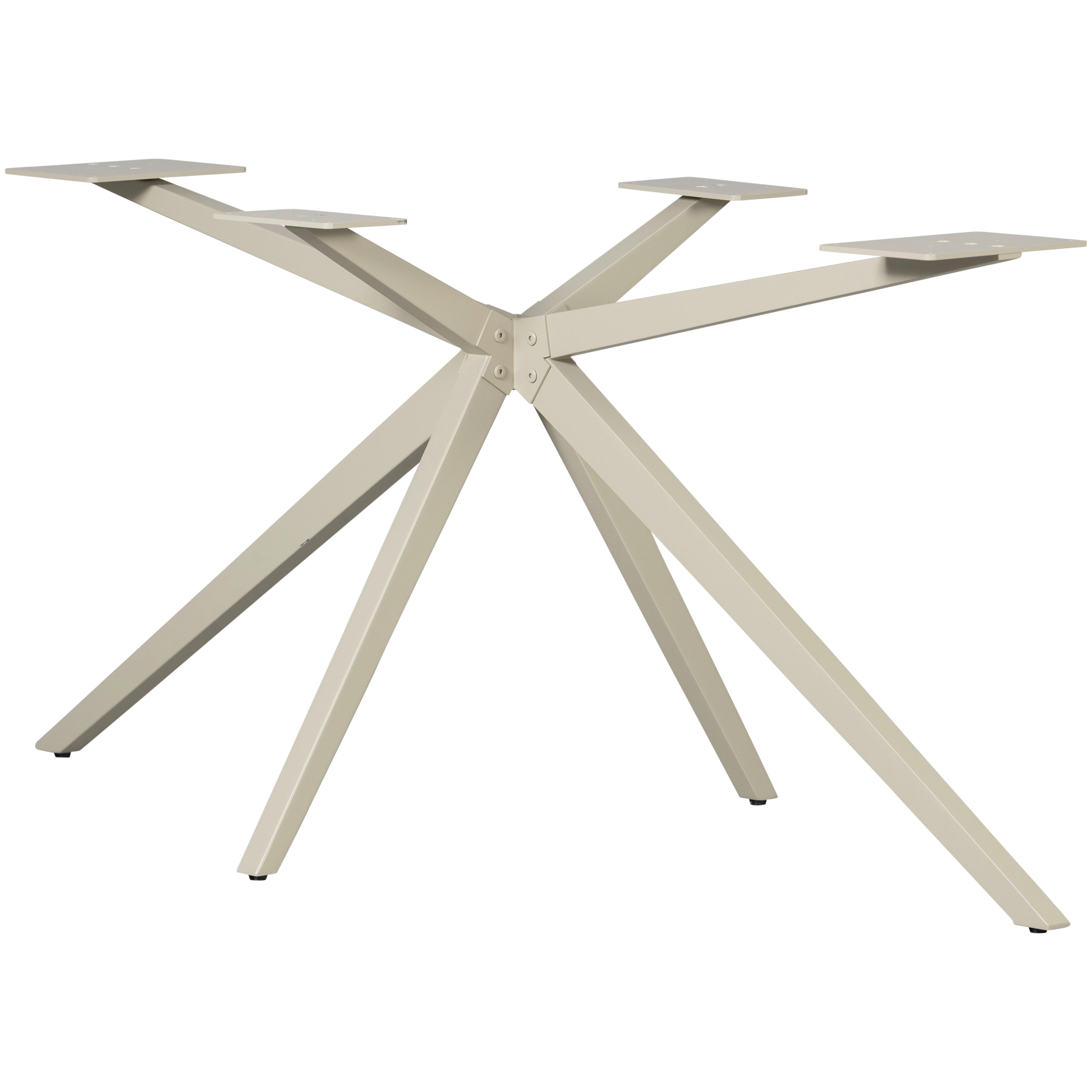 TISCHGESTELL Tablo Grau B: 170cm - Grau, MODERN, Metall (170/72/80cm) - Livetastic