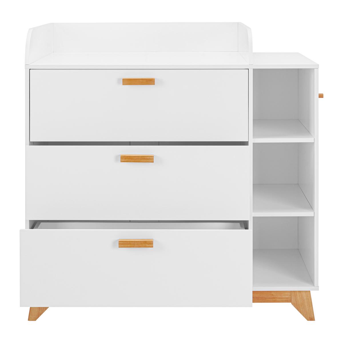 Přebalovací komoda MILAN - bílá, Moderní, dřevo (109,4/109,5/76cm) - Modern Living