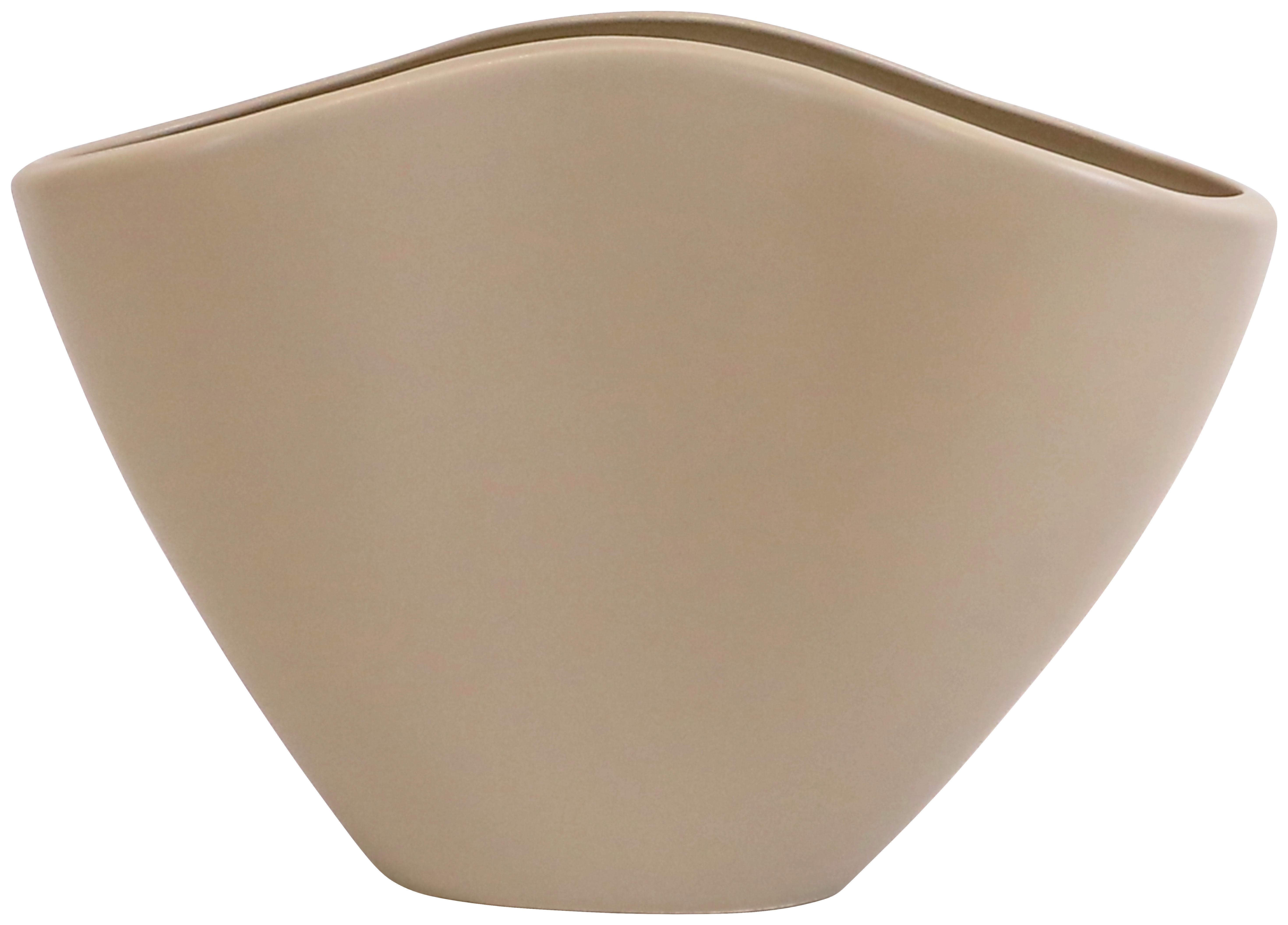 Váza V: 22cm - taupe, keramika (32,5/22/16cm) - Premium Living