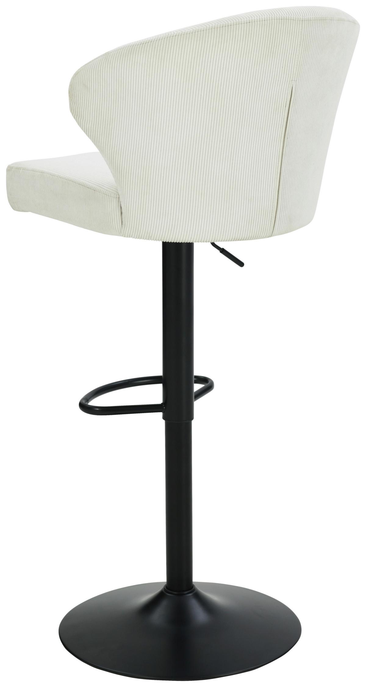 BAROVÁ ŽIDLE JANA CORD - černá/béžová, Moderní, kov/dřevo (54/110,5/93,5/56cm) - Based